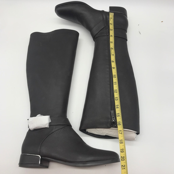 Kenneth Cole Womens Branden Buckle Riding Boots Brown Leather Straps 9.5 M New - Picture 8 of 10